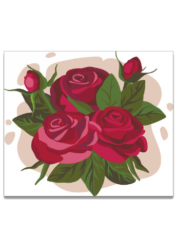 Картина за номерами Букет троянд 20*25см ArtStory (252315690)