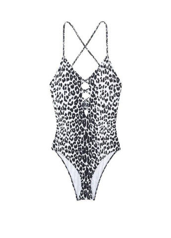Срібний літній купальник пландж, суцільний Victoria's Secret