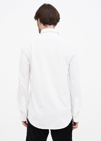 Белая классическая рубашка однотонная Ralph Lauren