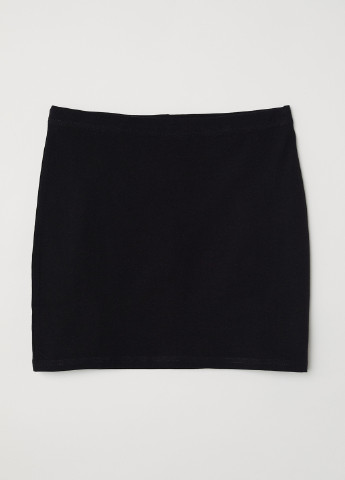 Черная однотонная юбка H&M