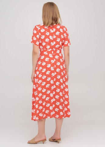Яскраво-червона кежуал сукня Boden з квітковим принтом
