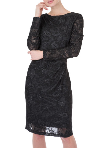 Чорна кежуал плаття, сукня футляр Apanage з малюнком