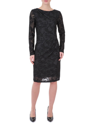 Чорна кежуал плаття, сукня футляр Apanage з малюнком