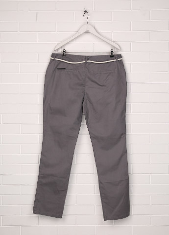 Серые кэжуал демисезонные прямые брюки Eleven Paris