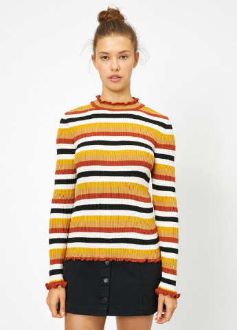 Комбинированный демисезонный свитер KOTON