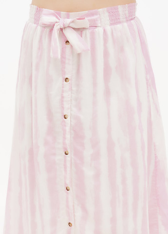 Светло-розовая кэжуал с абстрактным узором юбка Tom Tailor