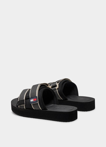 Черные кэжуал шлепанцы Tommy Hilfiger