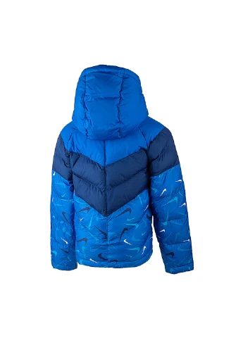 Синяя демисезонная куртка u nsw synfil jkt brndmk aop Nike