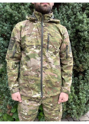 Оливковий (хакі) демісезонний чоловічий армійський костюм тактична форма на флісі мультикам туреччина зсу l 8656 хакі Power