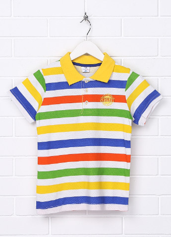 Цветная детская футболка-поло для мальчика Topolino в полоску