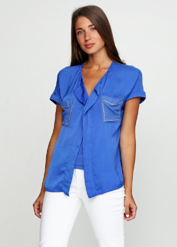 Синя демісезонна блуза Only