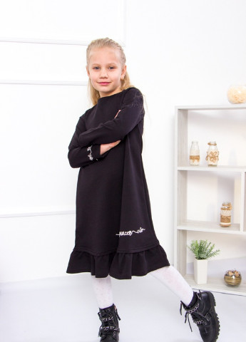 Чёрное стильное платье для девочки Носи своє (252319360)
