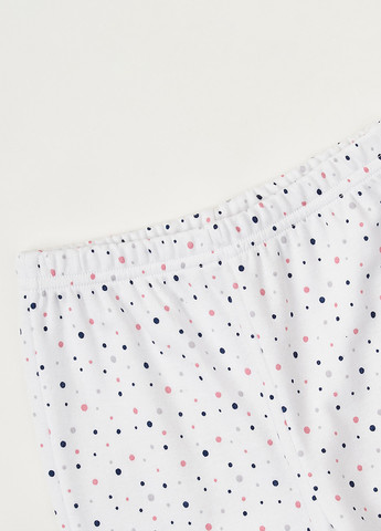 Біла всесезон піжама (лонгслів, штани) лонгслів + брюки KRAKO