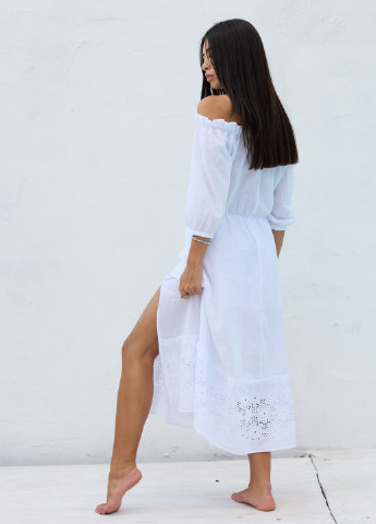 Білий кежуал сукня ST-Seventeen однотонна