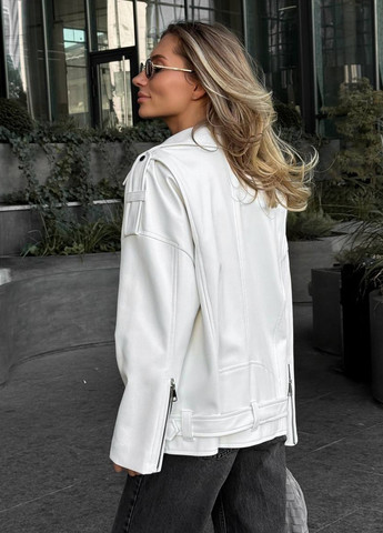 Молочна демісезонна куртка косуха No Brand