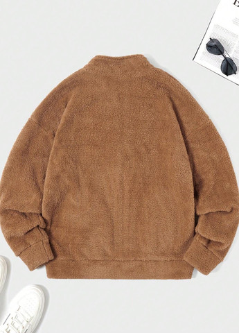 Коричнева демісезонна куртка SHEIN