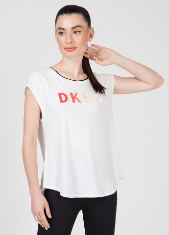 Черная летняя футболка DKNY