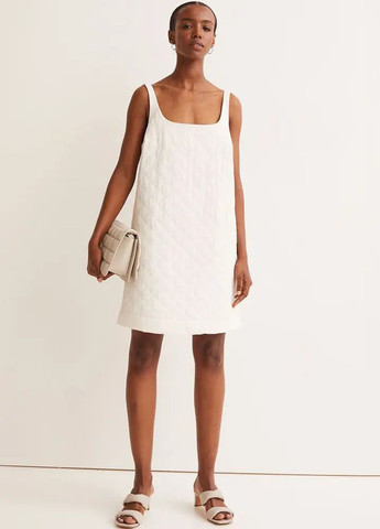 Білий кежуал сукня сукня-майка H&M однотонна