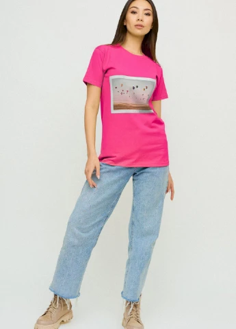 Футболка Boyfriend / air print / YAPPI - (237407752)