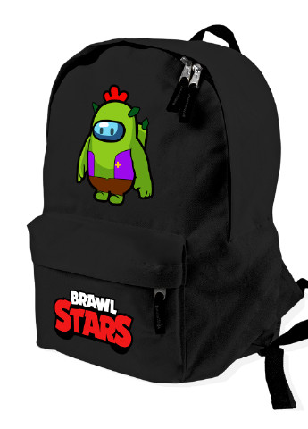 Детский рюкзак Спайк Бравл Старс Амонг Ас (Spike Brawl Stars with Pin Among Us) (9263-2590) MobiPrint (217832365)