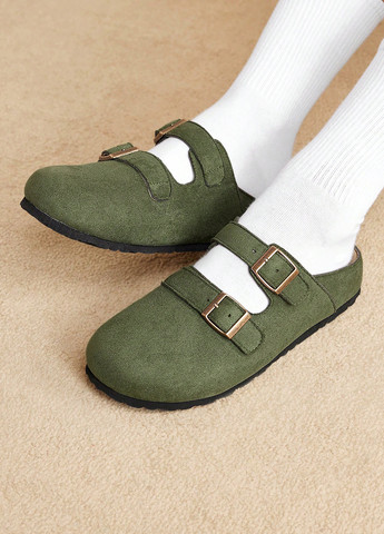 SHEIN Туфли лоферы хаки з полиуретан, искусственная кожа, китай — демисезон (331821640)