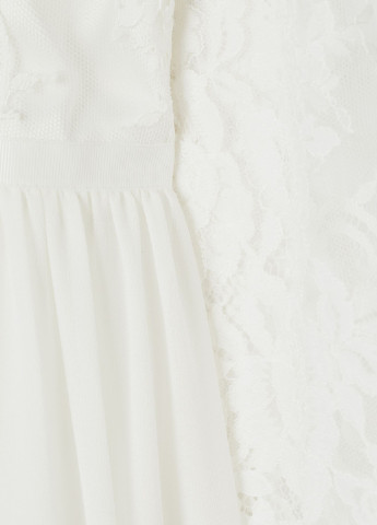 Білий весільна весільне плаття H&M однотонна