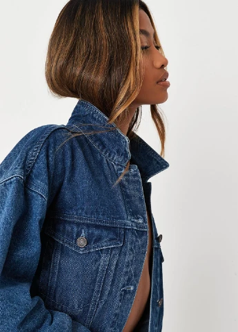 Синя демісезонна куртка Missguided