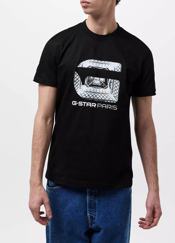 Чорна футболка G-Star Raw