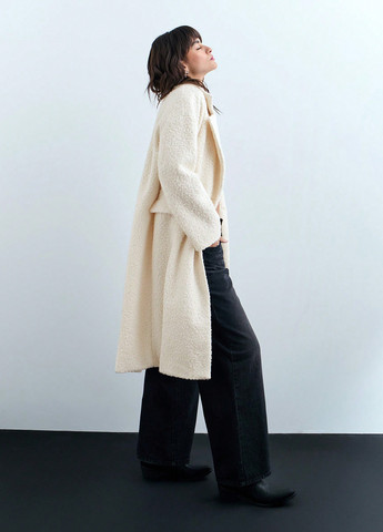 Молочное демисезонное Пальто оверсайз SHEIN