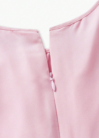 Розово-лиловое кэжуал платье клеш SHEIN однотонное