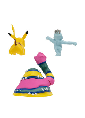 Игровые фигурки W19 Мачоп, Пикачу и Алола Мак (3 шт.) Pokemon (296884483)