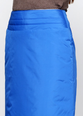 Синяя кэжуал однотонная юбка Smile мини