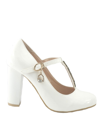 No Brand Туфлі т-страп білий з штучна шкіра, — демісезон (364071385)