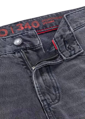 Черные демисезонные укороченные джинсы Hugo