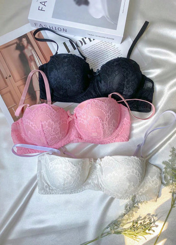 Комбінований корбей бюстгальтер (3 шт.) SHEIN з кісточками поліестер