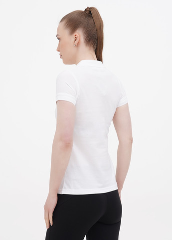 Белая женская футболка-поло Innogy с надписью