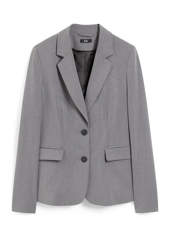 Серый женский жакет C&A меланжевый - демисезонный