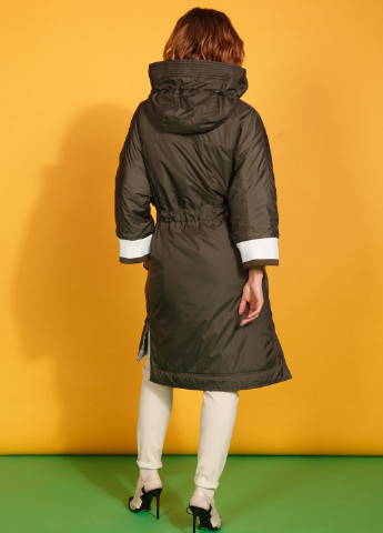 Оливкова (хакі) демісезонна куртка двостороння Alberto Bini