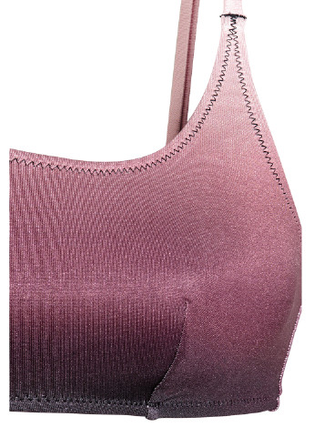 Купальный лиф H&M топ градиент тёмно-фиолетовый пляжный трикотаж, полиэстер