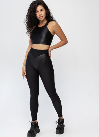 Черные демисезонные леггинсы TOTALFIT