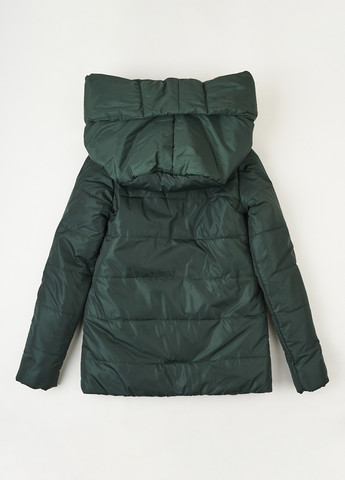 Темно-зеленая демисезонная куртка Одягайко