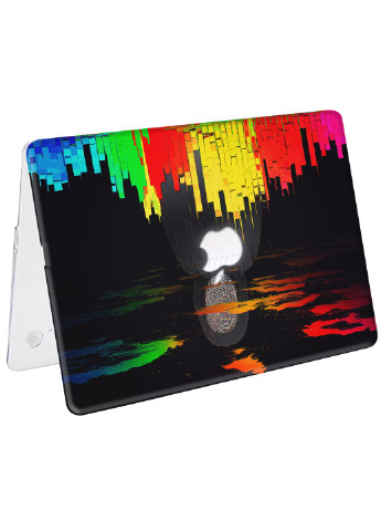 Чохол пластиковий для Apple MacBook Air 11 A1465 / A1370 Абстракція (Glitch art abstract city) (6349-2736) MobiPrint (219124148)