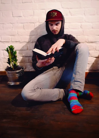 Сині носки Mo-Ko-Ko Socks геометричні (25064126)