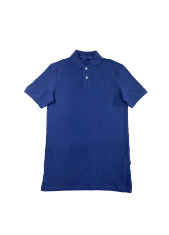 Темно-синяя футболка-поло для мужчин C&A однотонная