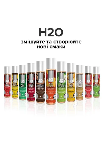 Масло на водній основі H2O - Peachy Lips (120 мл) без цукру, рослинний гліцерин System JO (254151959)
