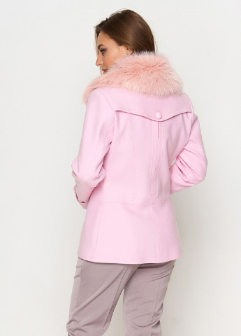 Розовое демисезонное Пальто на пуговицах Sellin