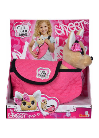 Мягкая игрушка Чихуахуа Фэшн Стрит с сумочкой 20 см Chi Chi Love (252242937)