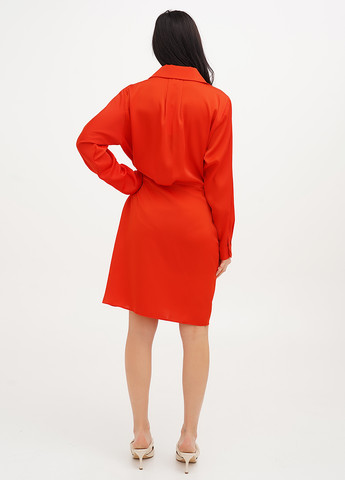 Яскраво-червона кежуал сукня сукня-сорочка Vicolo однотонна