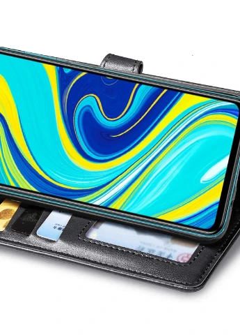 Шкіряний чохол книжка Gallant (PU) для Xiaomi Redmi Note 9s / Note 9 Pro / Note 9 Pro Max Чорний (is_00000035723_5) Getman (237829461)