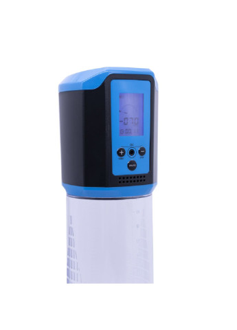 Автоматична вакуумна помпа Men Passion Pump Blue, LED-табло, перезаряджувана, 8 режимів PowerUp (254785271)